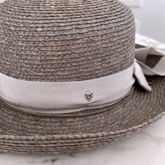 NWT - Helen Kaminski Newport SB Raffia Hat - Eclipse Melange👒 - Picture 4 of 8